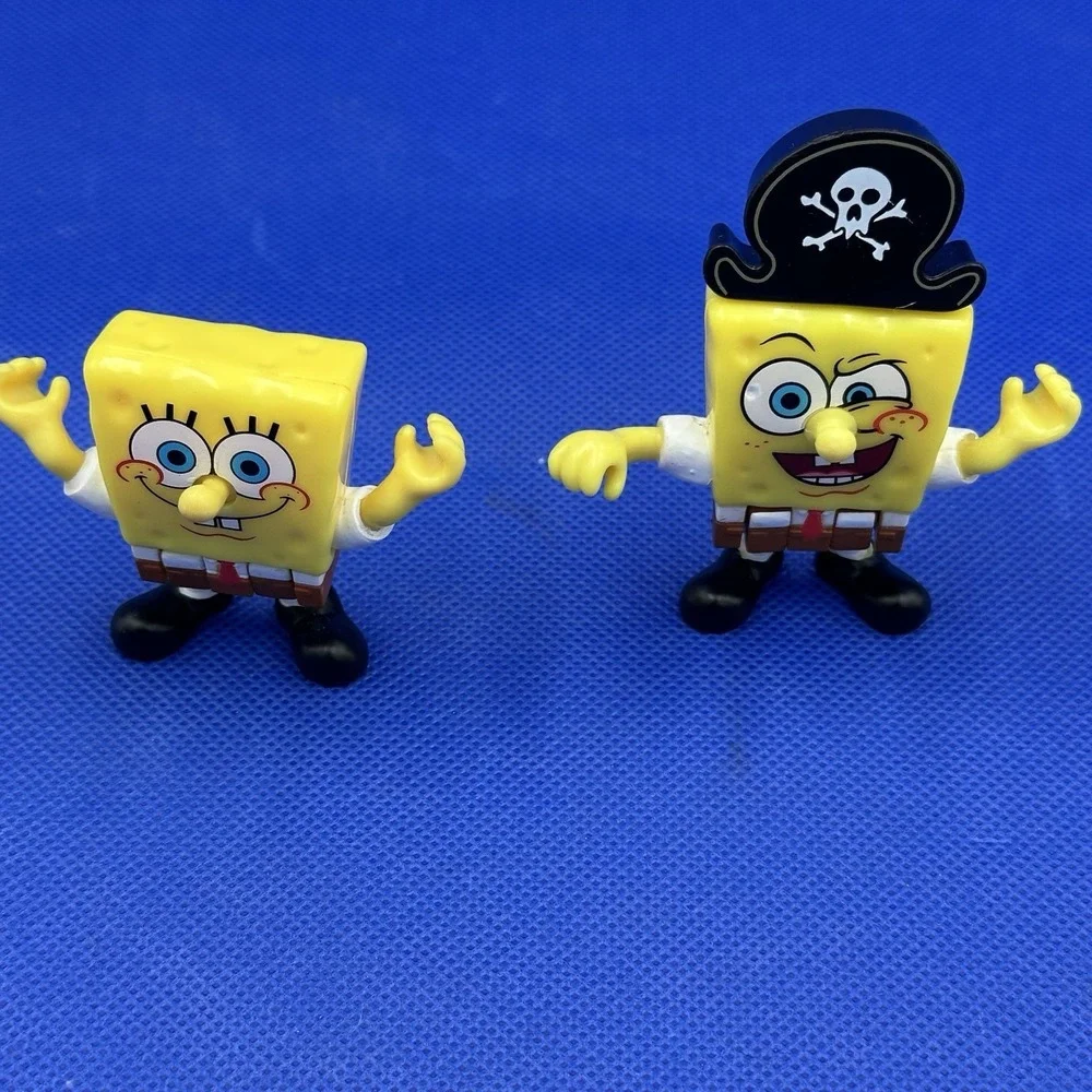 SpongeBob Square Pants Mini Figure Lot of 2 Viacom Nickelodeon 2